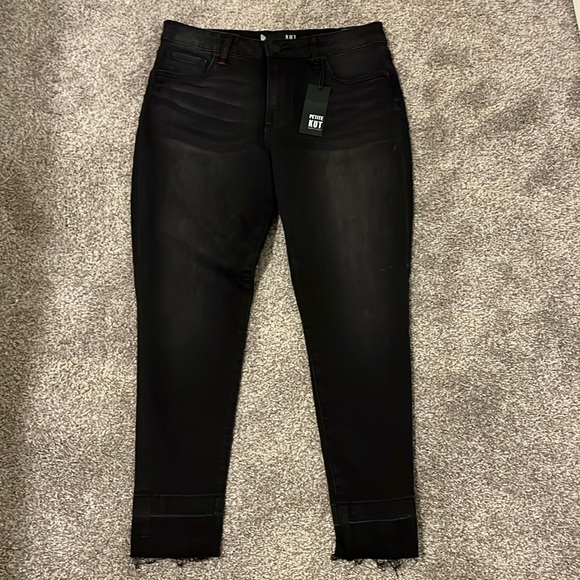KUT from the Kloth Women's Dark Wash Donna Fab Ab High Waist Ankle Skinny Jeans Size 0P